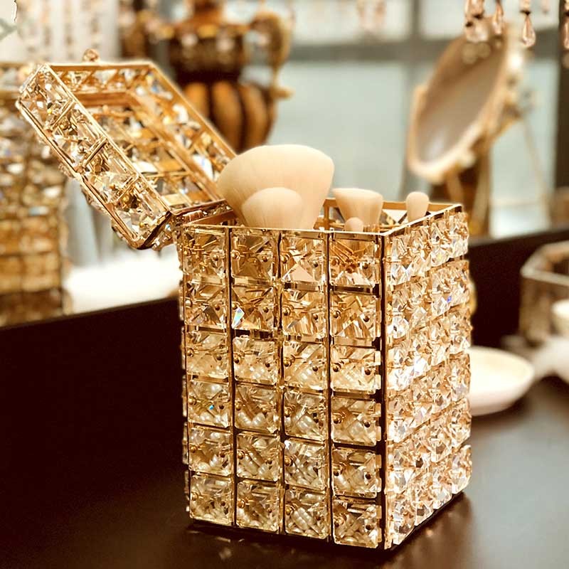 Elegant Crystal Lipstick Holder