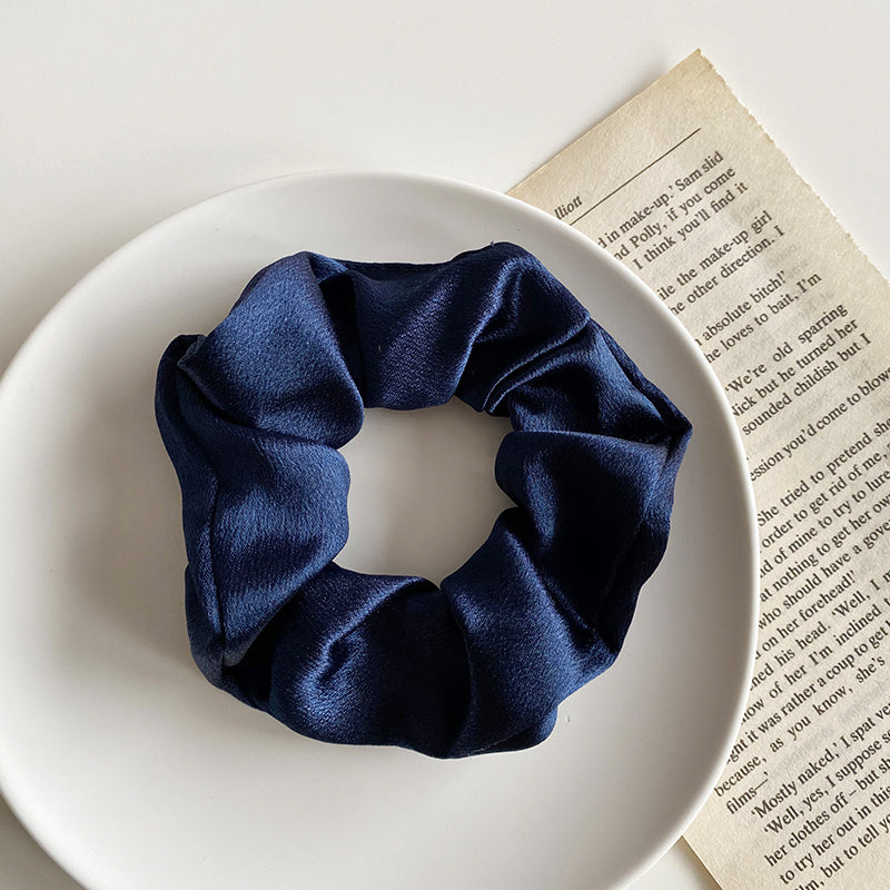 Retro Satin Hair Scrunchie