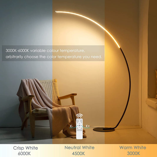 Colorful Glow Curve Lamp