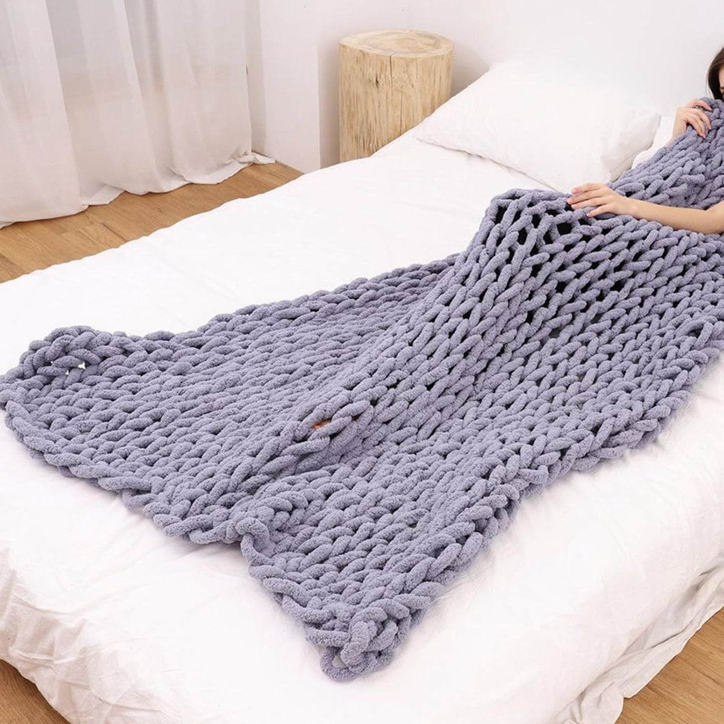 Cozy Chunky Knit Blanket