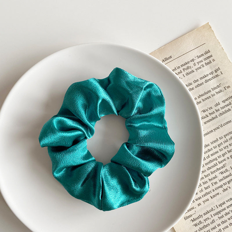 Retro Satin Hair Scrunchie