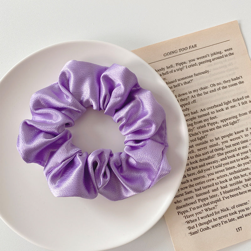 Retro Satin Hair Scrunchie