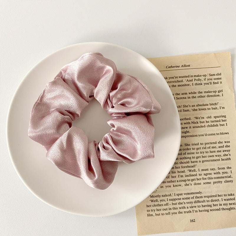 Retro Satin Hair Scrunchie