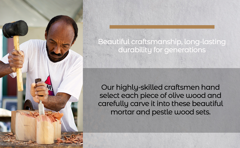 Olive Wood Kitchen Crusher