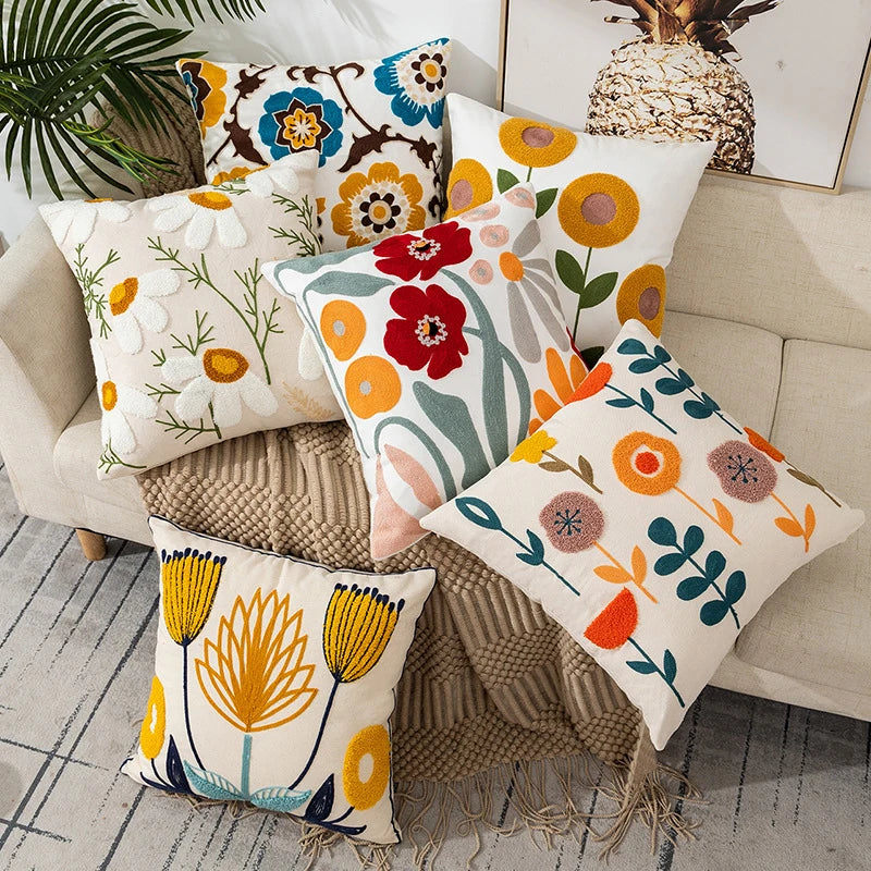 Charming Flower Cushion Cover