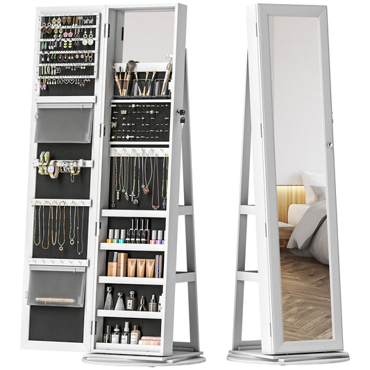 Chic Mirror Jewelry Cabinet