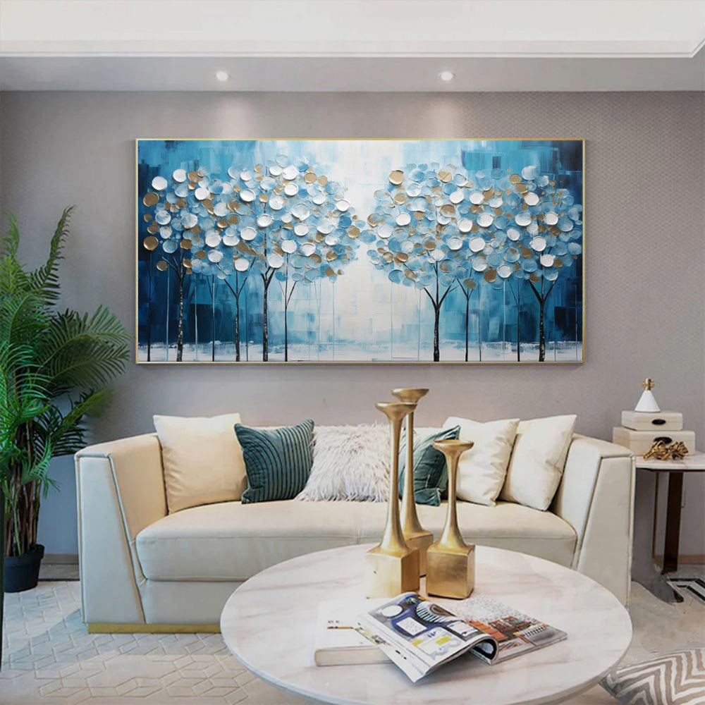 Blue Tree Canvas Art