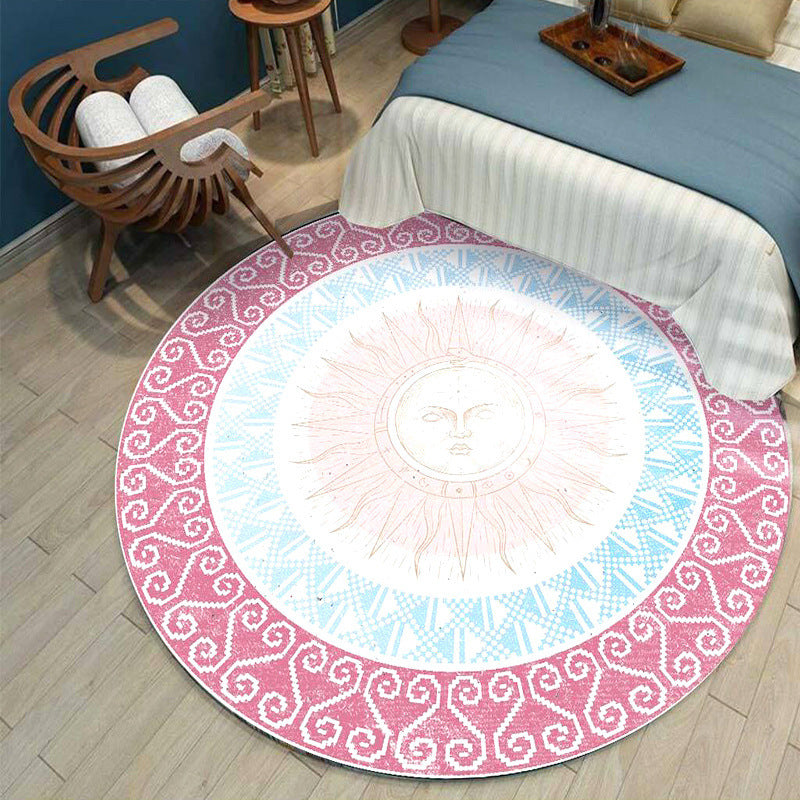 Chic Round Living Room Rug