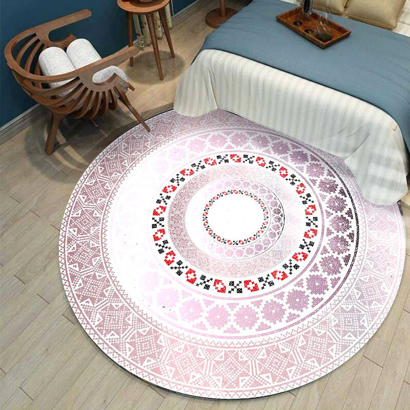 Chic Round Living Room Rug