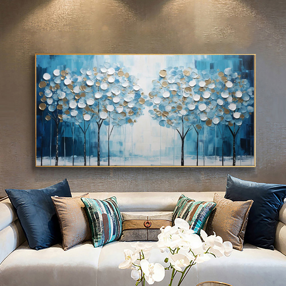 Blue Tree Canvas Art