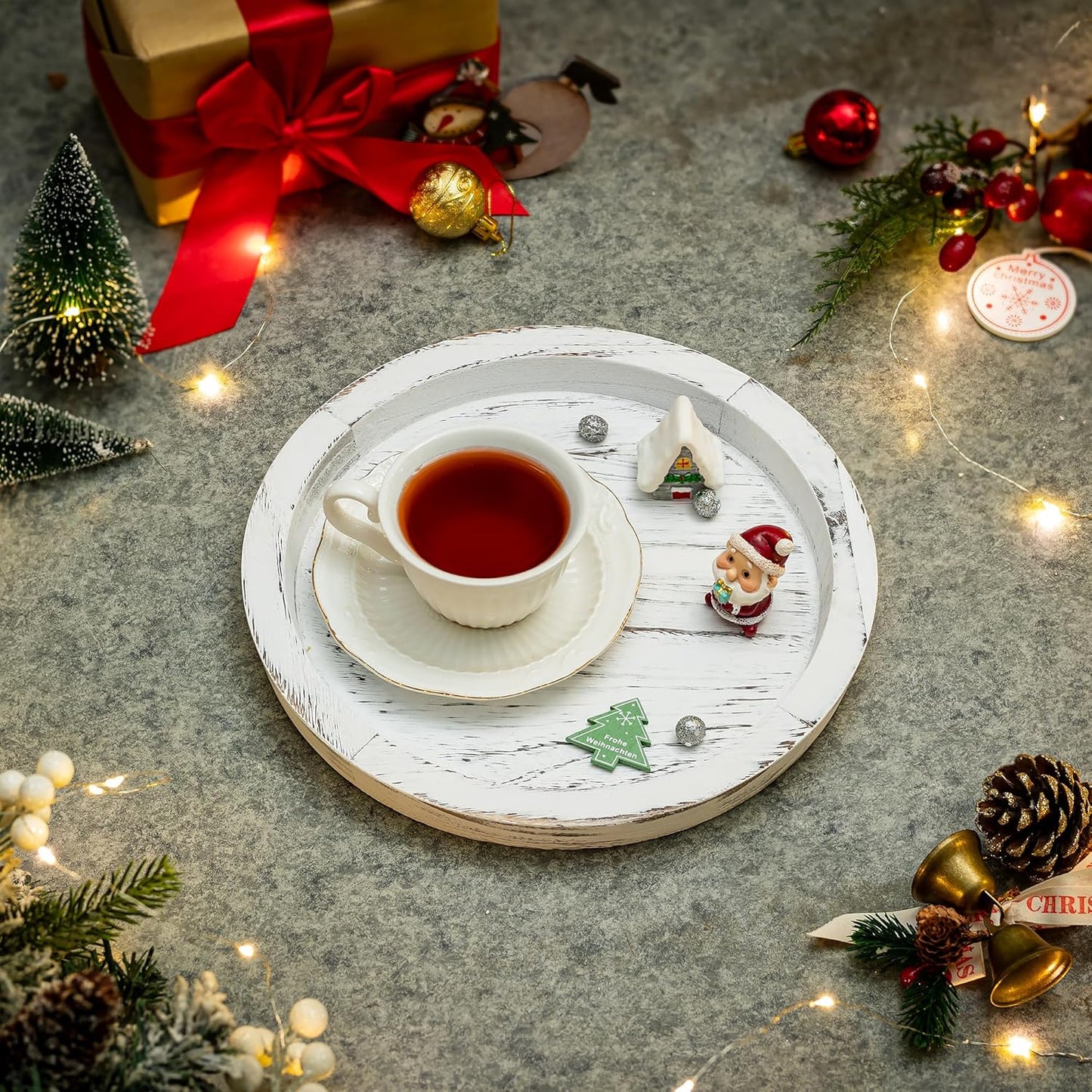 Rustic Charm Candle Tray