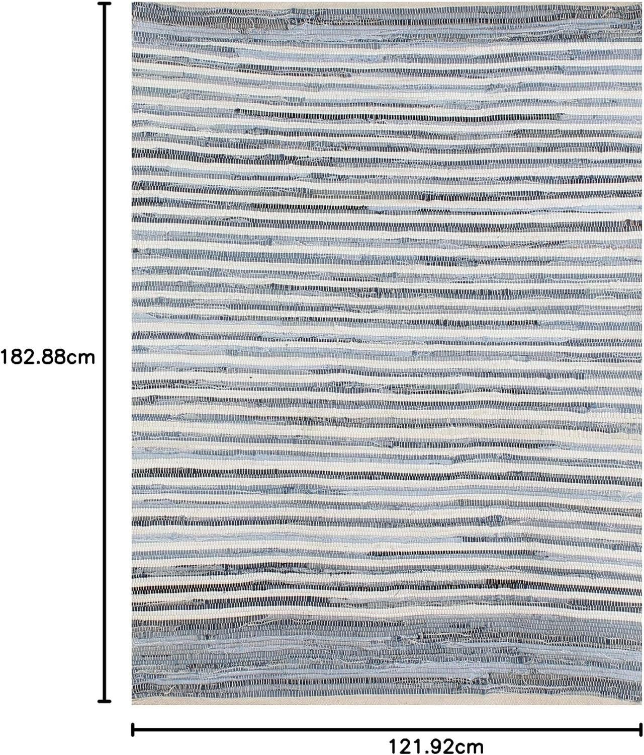 Cozy Blue Braided Rug