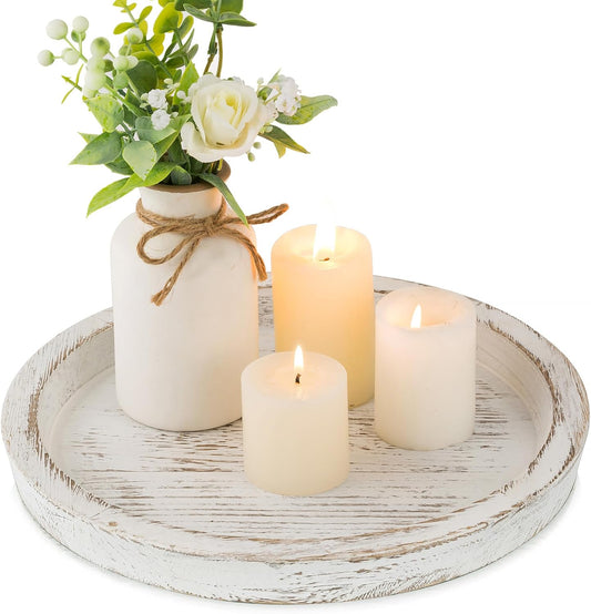 Rustic Charm Candle Tray