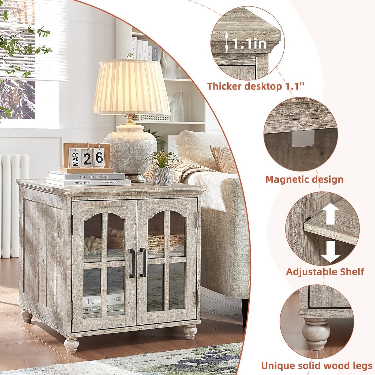 Chic Charging End Table