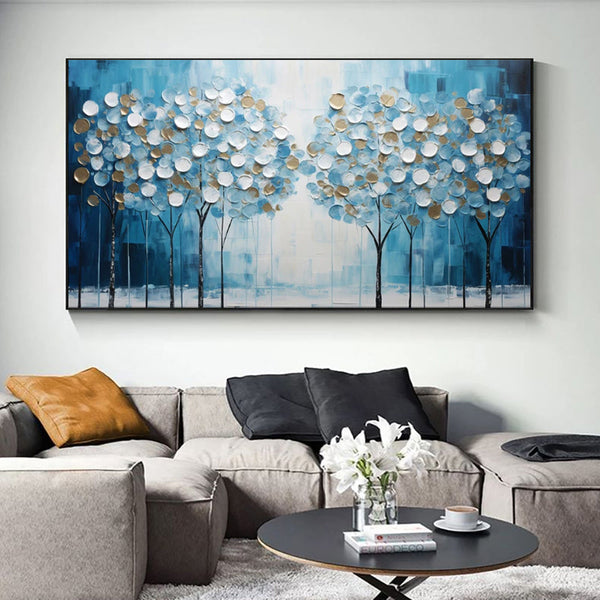 Blue Tree Canvas Art
