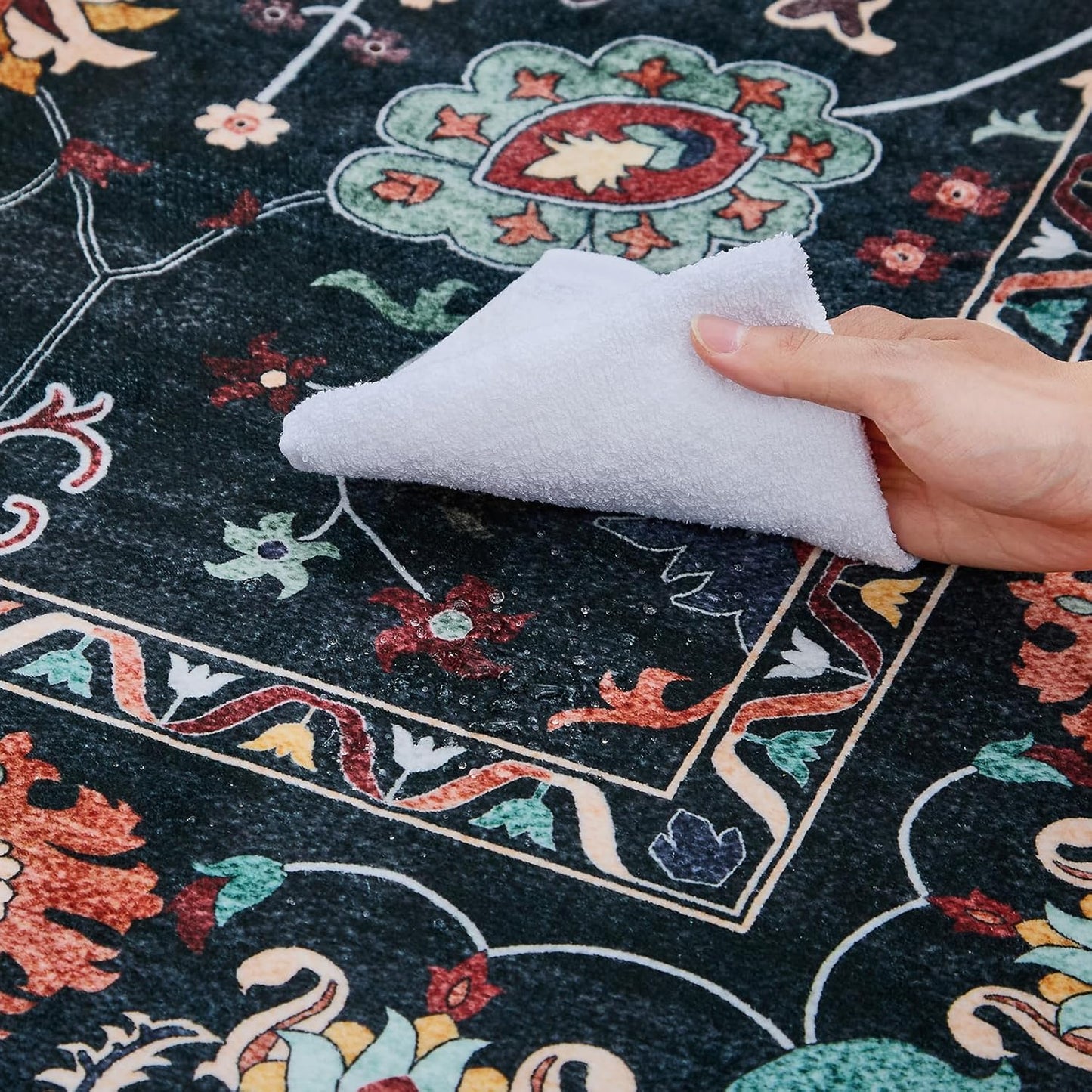 Enchanting Floral Washable Rug