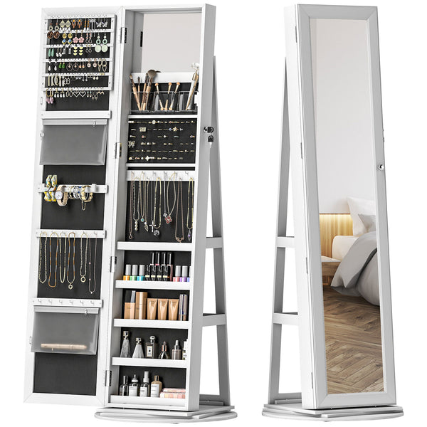 Chic Mirror Jewelry Cabinet