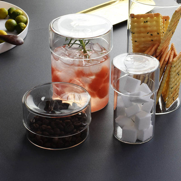 Clear Glass Storage Jar