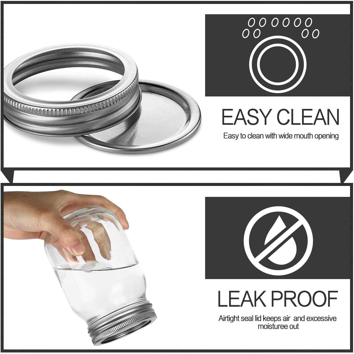 12 Pack Mason Jars 12 OZ