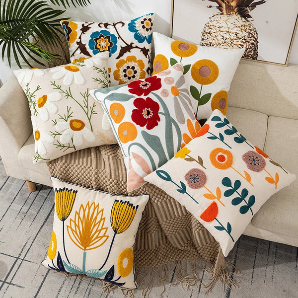 Charming Flower Cushion Cover