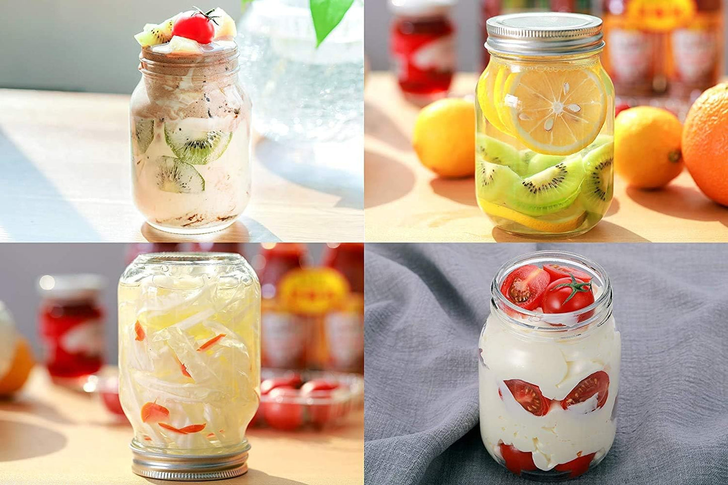 12 Pack Mason Jars 12 OZ