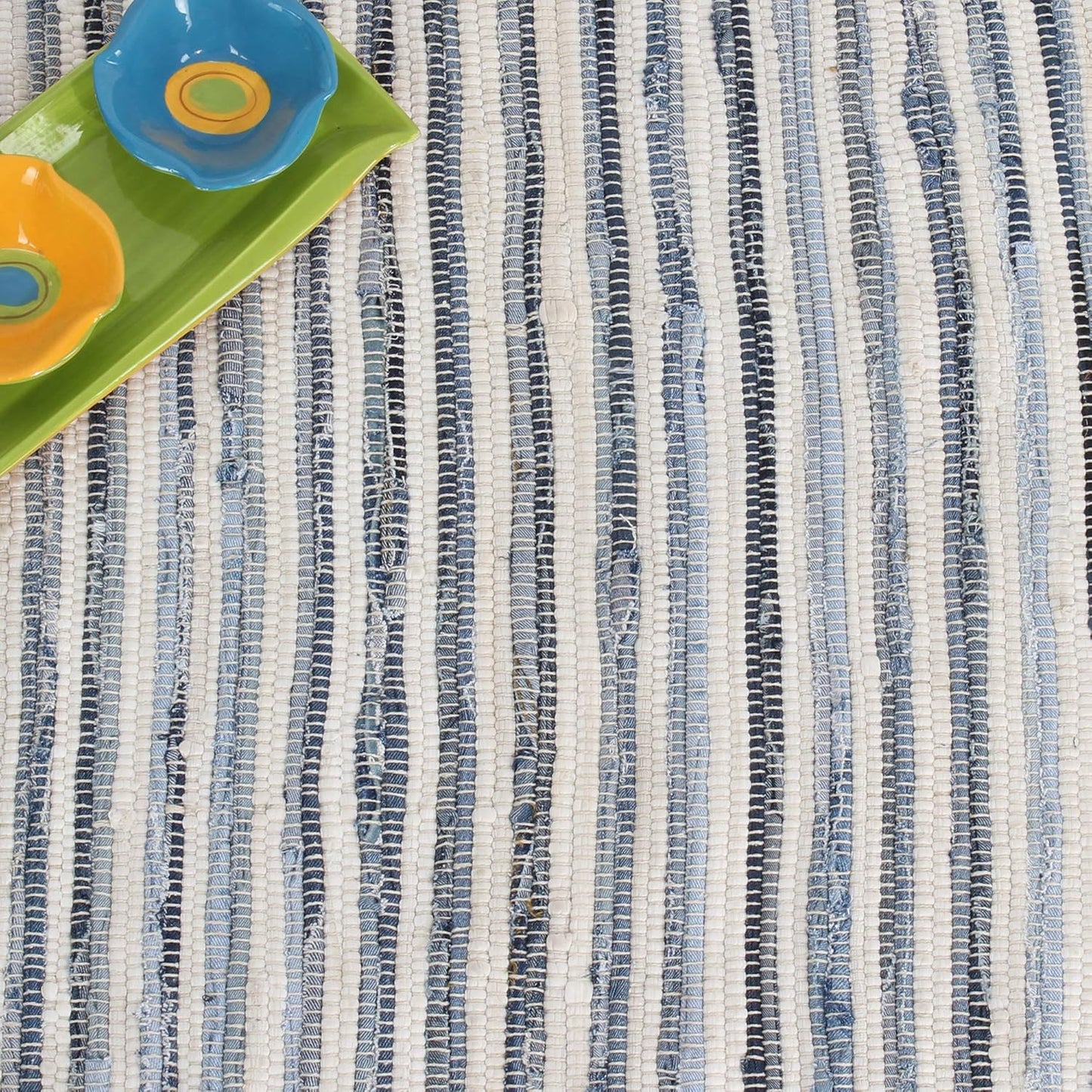 Cozy Blue Braided Rug