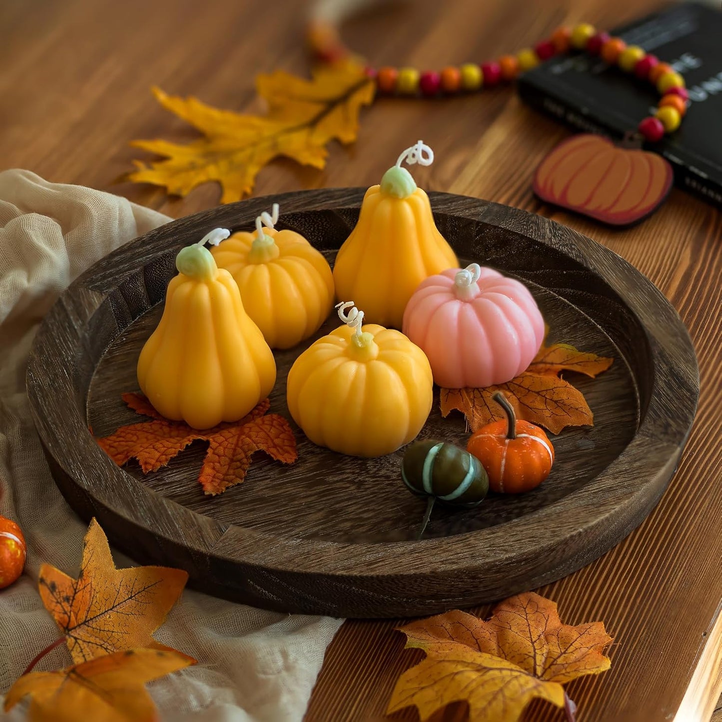 Rustic Charm Candle Tray