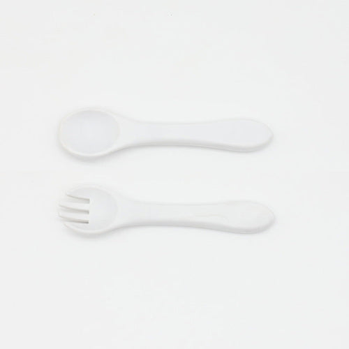 Silicone Baby Spoon Fork Set