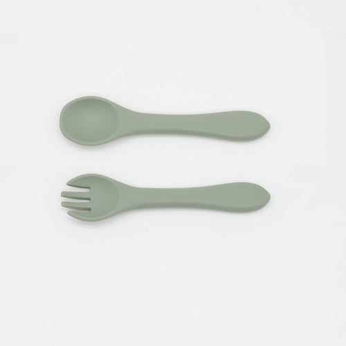 Silicone Baby Spoon Fork Set