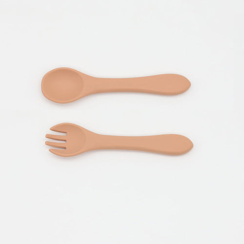 Silicone Baby Spoon Fork Set