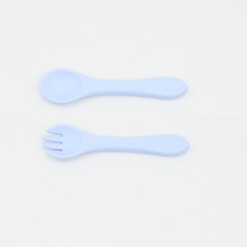 Silicone Baby Spoon Fork Set
