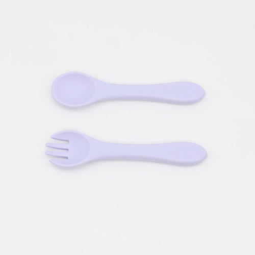 Silicone Baby Spoon Fork Set