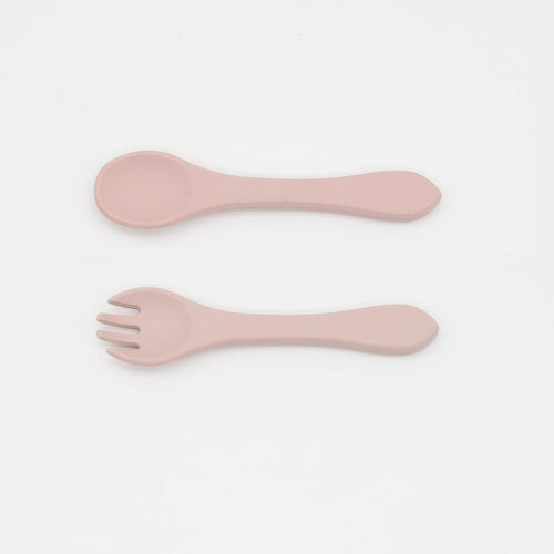 Silicone Baby Spoon Fork Set